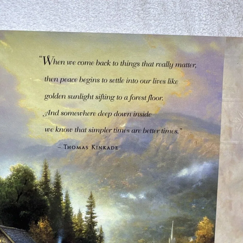 SIMPLER TIMES   by Thomas Kinkade Hardcover  ‎ 1996 HC/DJ ~ 1st Edition + Cover